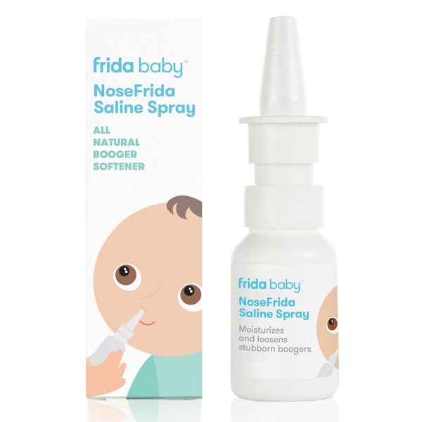 Frida Baby NoseFrida Saline Mist Spray, Baby Saline Nasal Spray Decongestant for Allergy Relief and Congestion Relief to Soften Nasal Passages, 0.68 fl oz