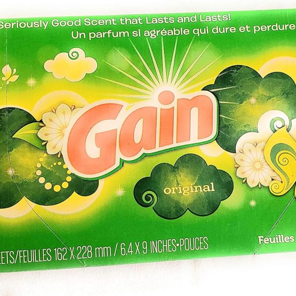 Gain Dryer Sheets 15 Count Box Original Scent Great for travel!