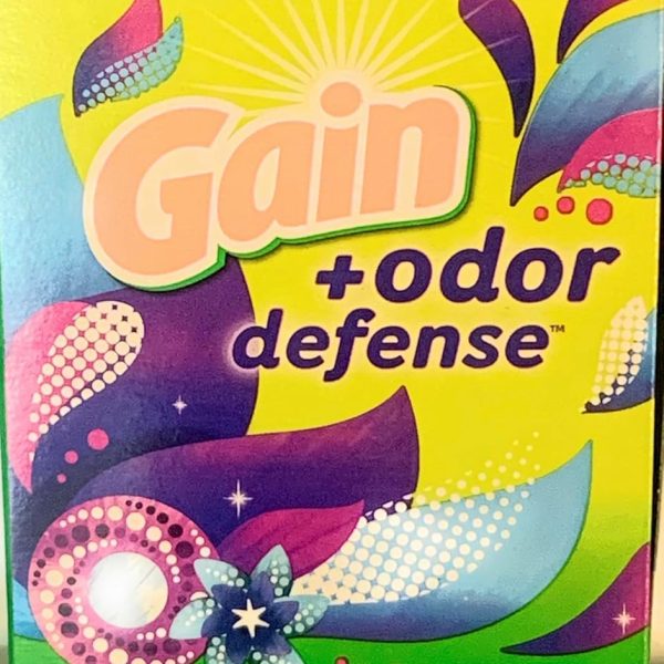 Gain + Odor Defense Super Fresh Blast Dryer Sheets, 15 Count (Pack of 1)