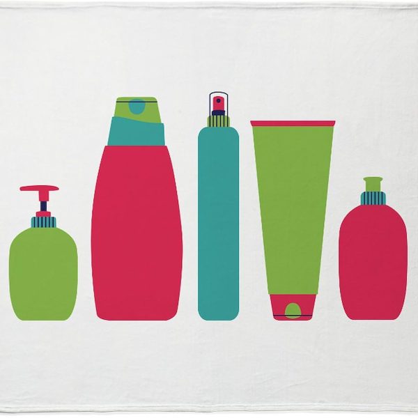 CafePress Toiletries Bottles Styling Products Throw Blanket Super Soft Fleece Plush Throw Blanket, 60"x50"