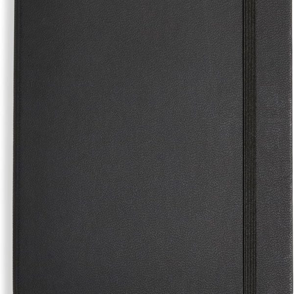 Amazon Basics Classic Lined Notebook, 240 Pages Hardcover, 5 x 8.25-Inch, Black
