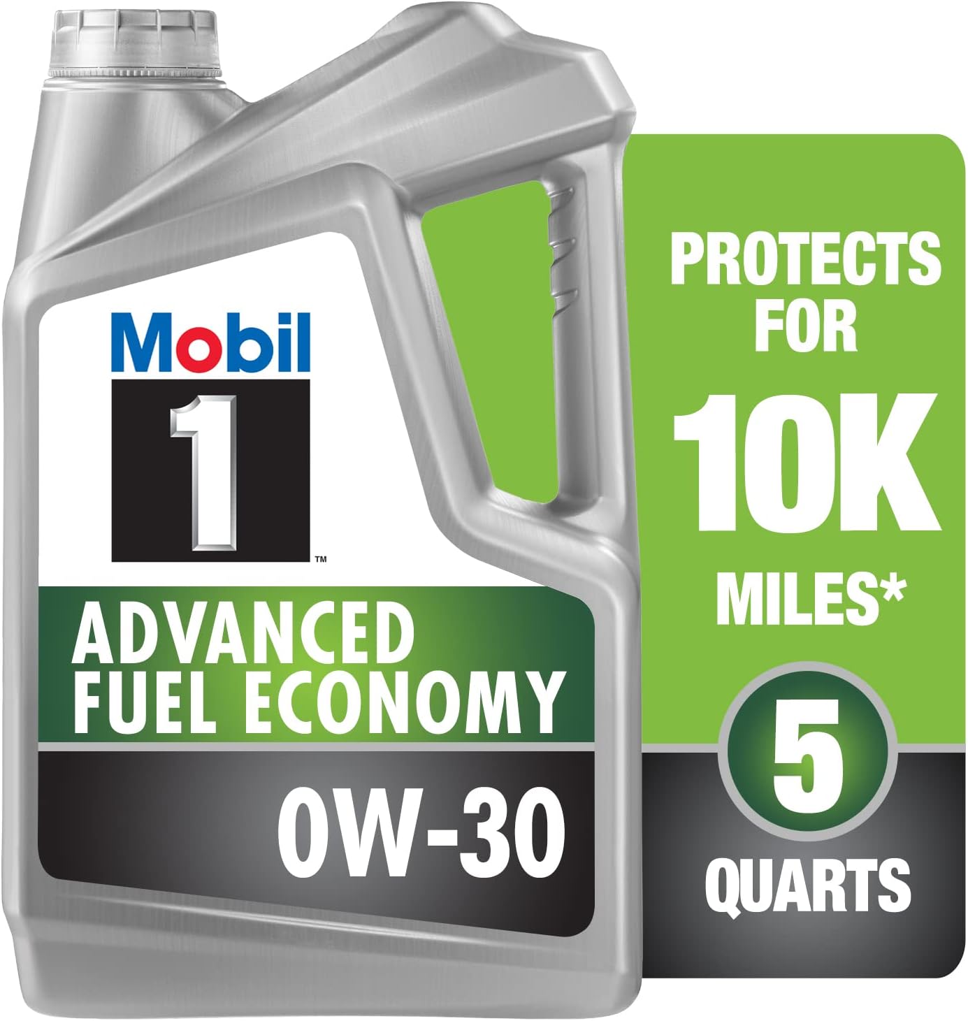 28 Mobil 1 Advanced Fuel Economy Full Synthetic Motor Oil 0W-30, 5 Quart - Image 1