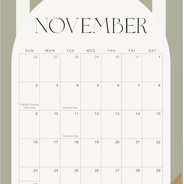 Aesthetic 2025-2026 Wall Calendar - Runs from May 2025 Until December 2026 - The Perfect Modern Calendar Planner for Easy Organizing