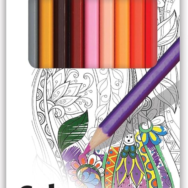 Pentel Arts Colored Pencils, Assorted Colors, Set of 12