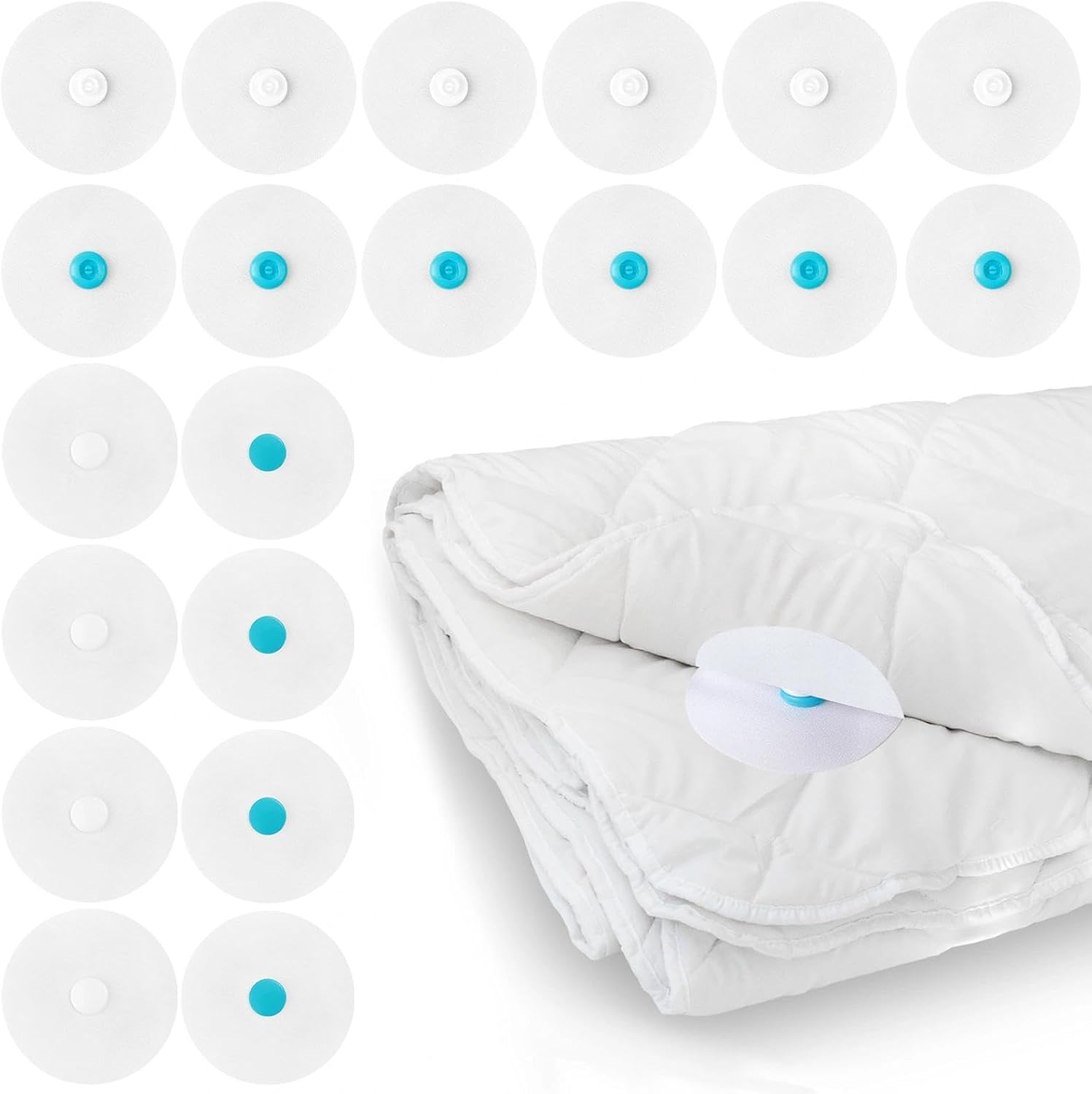 51 20pcs Duvet Clips, Duvet Clips to Hold Comforter Inside, Duvet Cover Clips Ironing Install Required for Fixing Comforters Bedding Sheets to Prevent Displacement - Image 1