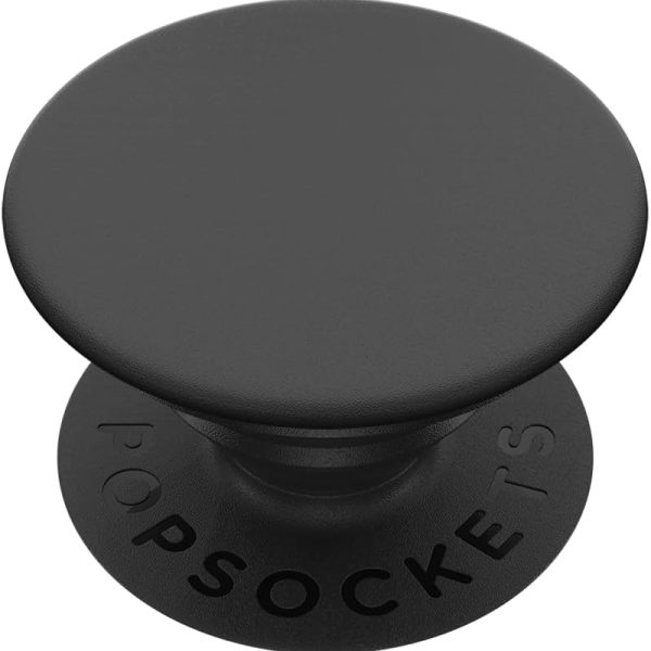 ​​​​PopSockets Phone Grip with Expanding Kickstand, Adhesive Grip - Black