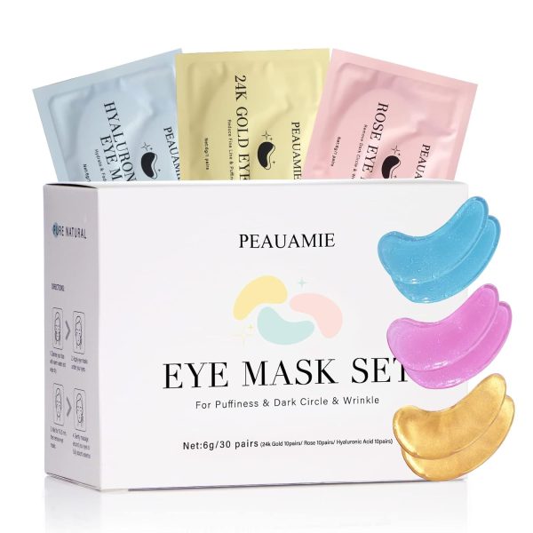 Under Eye Patches with Collagen and Hyaluronic Acid Eye Mask for Wrinkle,Dark Circles,Face Mask Skin Care Products 24 Pairs