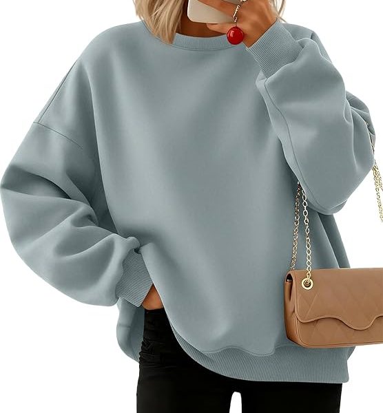 Trendy Queen Sweatshirts for Women Hoodies Oversized Crewneck Tops Sweaters Comfy Fall Winter Outfits Clothes 2025 Fashion