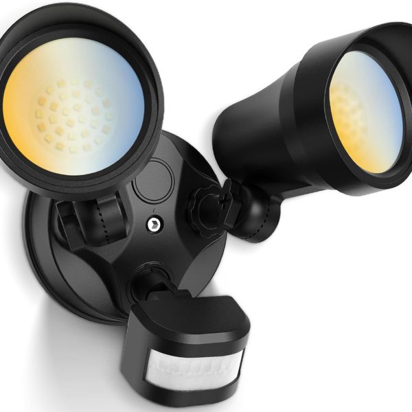 ALUSSO® Motion Sensor Outdoor Lights, 30W 3500LM Flood Lights Outdoor, 3 Modes (Dusk to Dawn/Auto/On Time), 3CCT 3000K/4000K/6500K Waterproof Hardwired Security Light ETL Listed for Porch Garage, 1PC