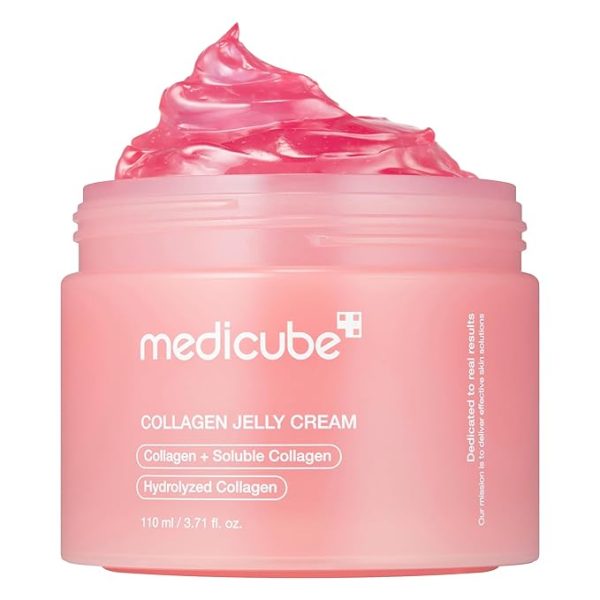 Medicube Collagen Jelly Cream- Niacinamide & Freeze-Dried Hydrolyzed Collagen-Boosts skin barrier hydration & gives 24h Glow & Firmer looking skin | No artificial color, Korean skincare (3.71 fl.oz.)