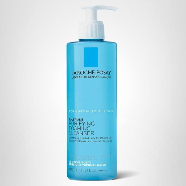 La Roche-Posay Toleriane Purifying Foaming Facial Cleanser, Oil Free Face Wash for Women & Men with Niacinamide + Ceramides, Pore Cleanser Safe For Sensitive Skin, Won’t Dry Out Skin, Soap Free