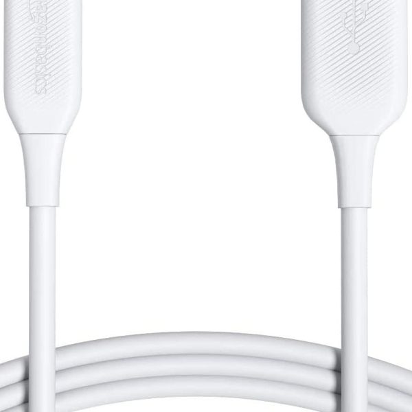 Amazon Basics USB-A to Lightning ABS Charger Cable, MFi Certified Charger for Apple iPhone 14 13 12 11 X Xs Pro, Pro Max, Plus, iPad, 6 Foot, White