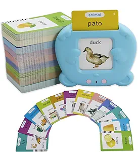 MAYAPHILOS 510 Sight Words Brazilian Portuguese and English Talking Flash Cards, Learn Portuguese for Kids Portuguese Language Learning Speech Therapy Toys for Toddlers
