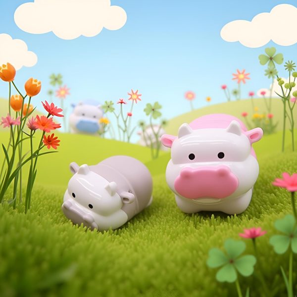 1Pc Random Cute Cow Pencil Sharpener - Kawaii Animal Design Sharpener for Girls, Office and School Stationery Supplies, Gift for Students and Teachers