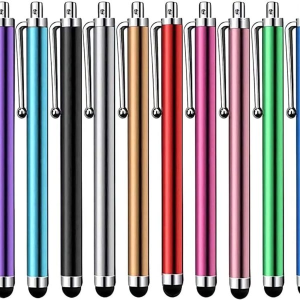 Stylus Pen [10 Pack] Universal Capacitive Touch Screen Pens for Tablets, iPad Mini, iPad Pro, iPad Air, Smartphones, Samsung Galaxy - Multiple Colors