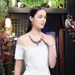 3/4 Pieces Women Jewelry Set Artificial Rhinestone Crystal Bride Statement Choker Necklace Tiara Crown Link Bangle Bracelet Teardrop Dangle Earrings Set - Image 2