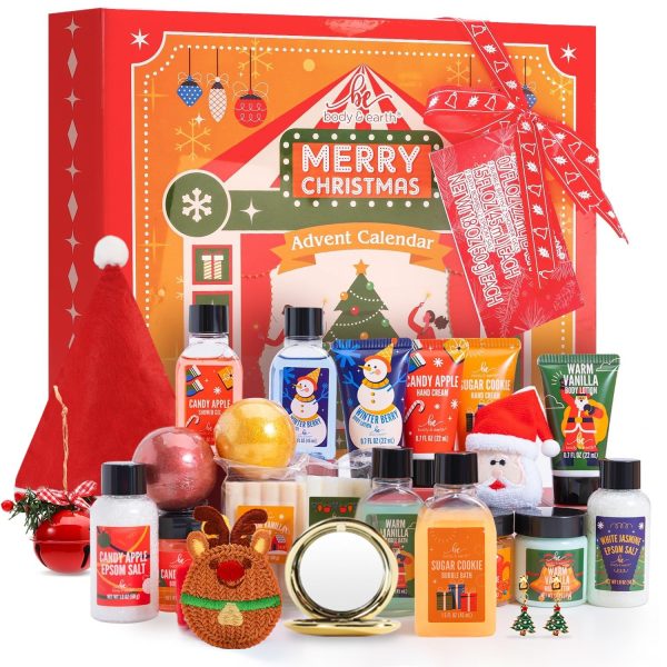 Advent Calendar 2025 Christmas Gifts for Women 24-Piece Beauty Advent Calendar BFFLOVE 24 Days Skincare Countdown Stocking Stuffers for Women Holiday Gift Set