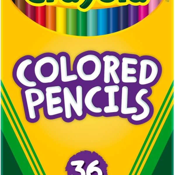 Crayola Colored Pencils (36ct), Kids Pencil Set, Pre-Sharpened Coloring Book Pencils for Kids & Adults, Arts & Crafts Supplies, Ages 3+