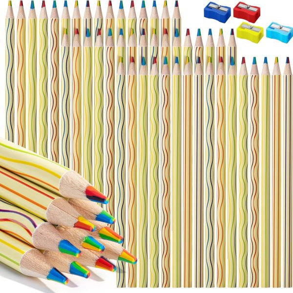 Mr. Pen- Rainbow Pencils, 48 Pack, 7 Color in 1 Rainbow Colored Pencil, Fun Pencils for Ki