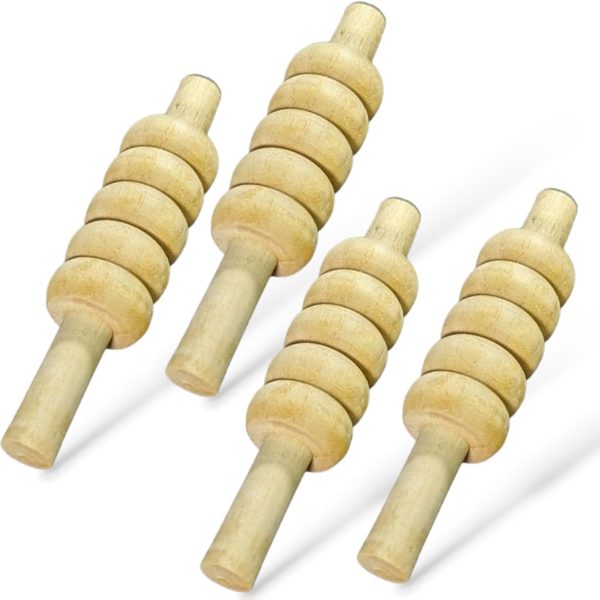 CBB Cricket Wicket Stumps Bails Standard Duty Pack of 4 Set Standard Size