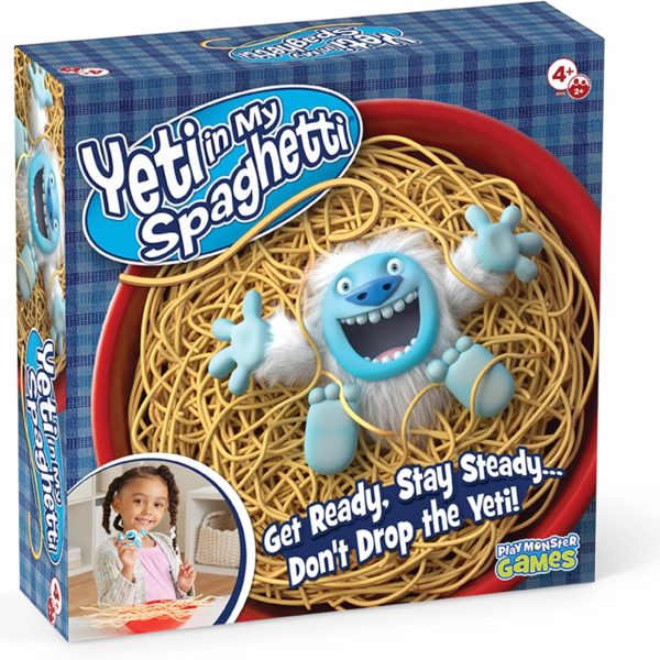Yeti in My Spaghetti Board Game – Kids Games, Family Game, Multi-Player, Board Games for Family Night, Preschool Toys, Hand-Eye-Coordination Game, Don’t Drop Yeti, Ages 4+