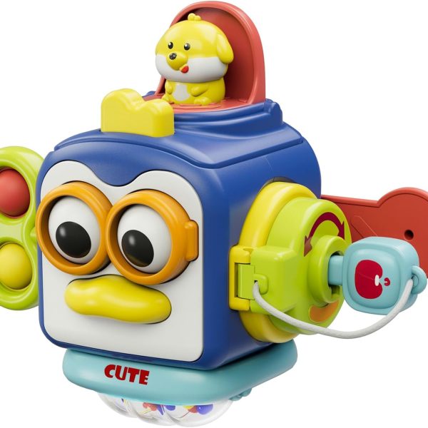 Montessori Toys for 1 Year Old,Sensory Toys for Toddlers 1-3,Baby Travel Activities Busy Board Cube,Fine Motor Skills Educational Toys,Birthday Gift for Kids Aged 6, 9, 10, 12, 18 Months