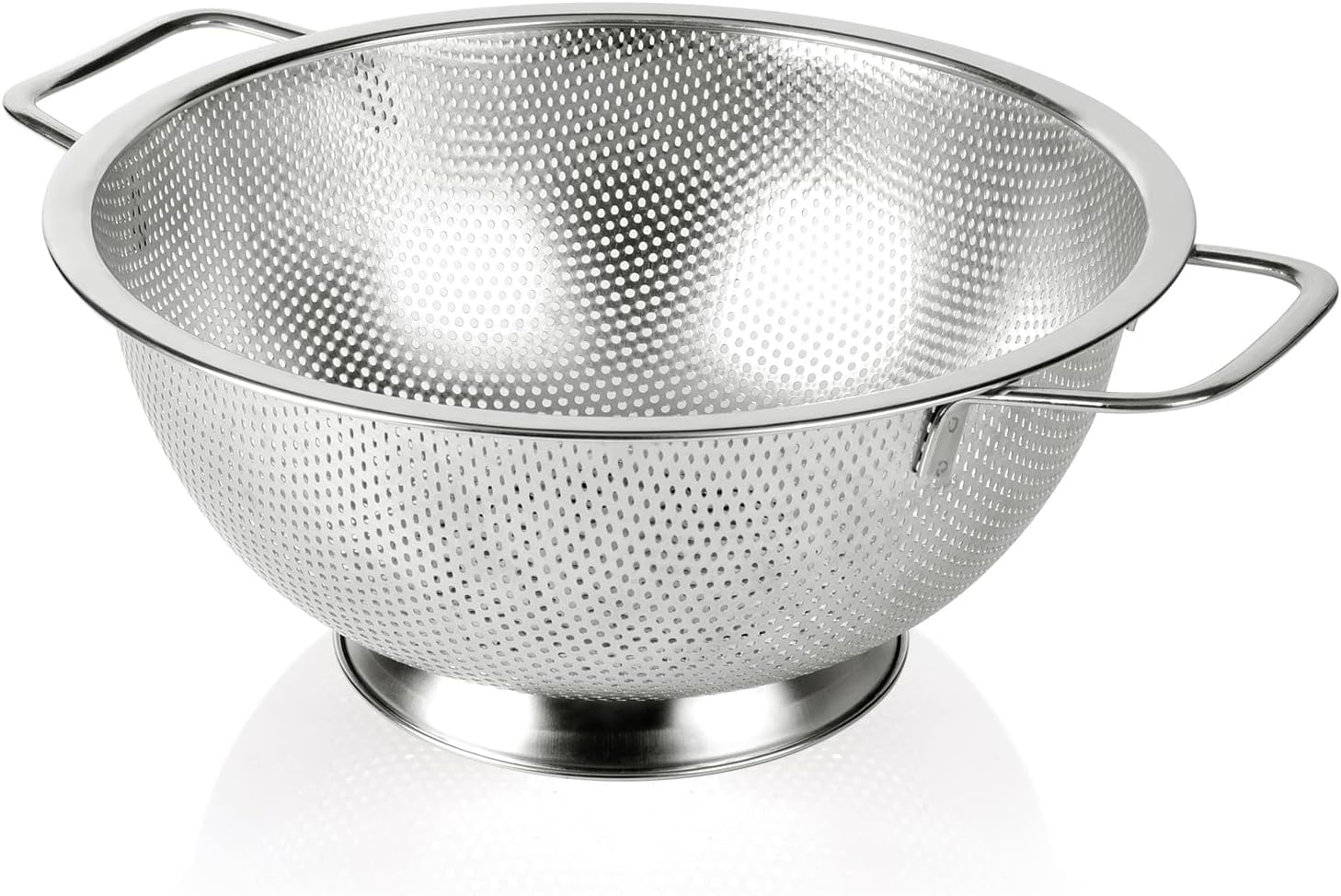 JA60 Colander Stainless Steel 3-Quart, Strainer for Kitchen Food, Dishwasher Safe - Image 1