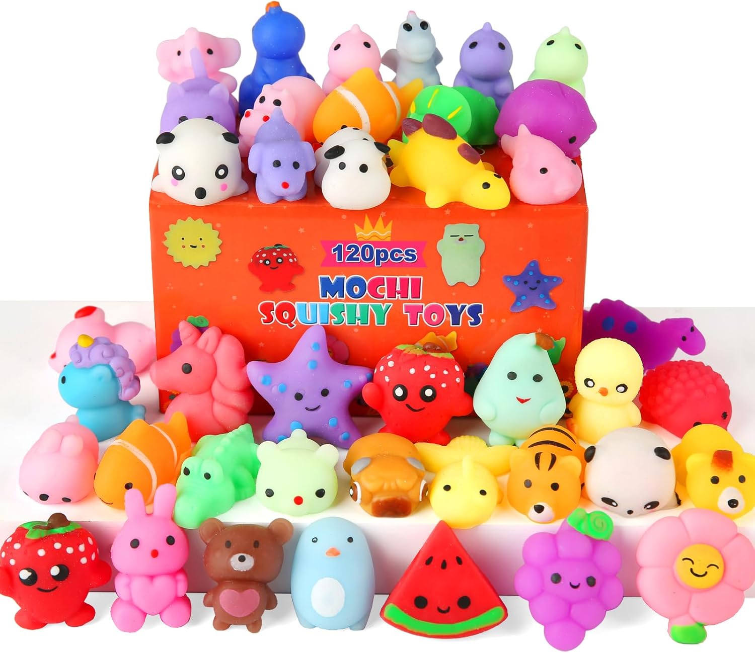 JA9 30 Pack Squishy Toys, Kawaii Squishies Party Favors for Kids 4-8 8-12 Treasure Box Toys for Classroom Birthday Xmas Gifts Goodie Bag Mini Animals Mochi Squishy Stress Relief Sensory Toys Random - Image 1