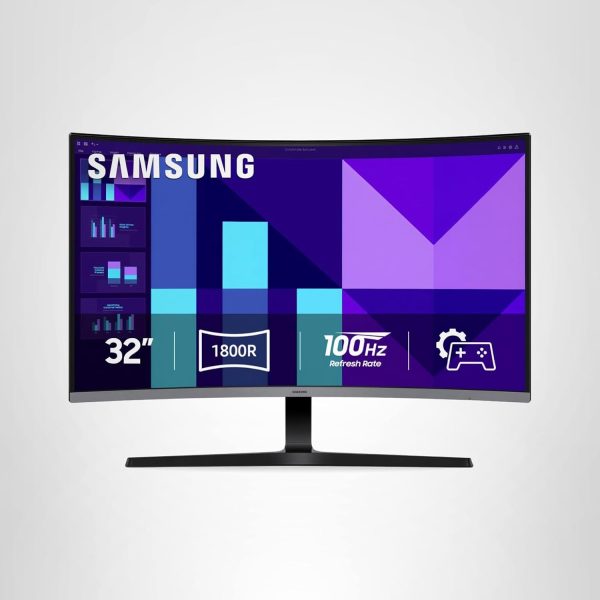 Samsung 32-inch S3 (S39GD) FHD 100Hz Curved Monitor, Game Mode, Eye Saver Mode, Multiple Connectivity with HDMI Port, Built-In Speakers, LS32D396GANXZA, 2025