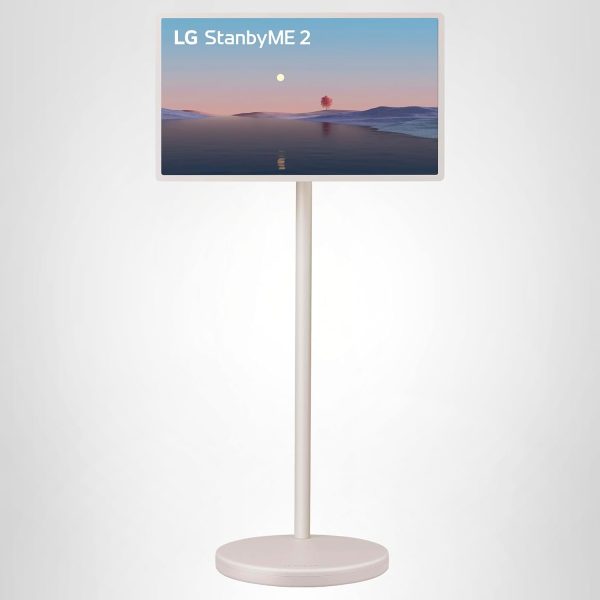 LG 27-Inch StanbyME 2 with Folio Cover, Portable Touch Screen, Dolby Vision, HDR10, Filmmaker Mode, Built-in Battery, Full Swivel Rotation (27LX6TYGA, 2025)