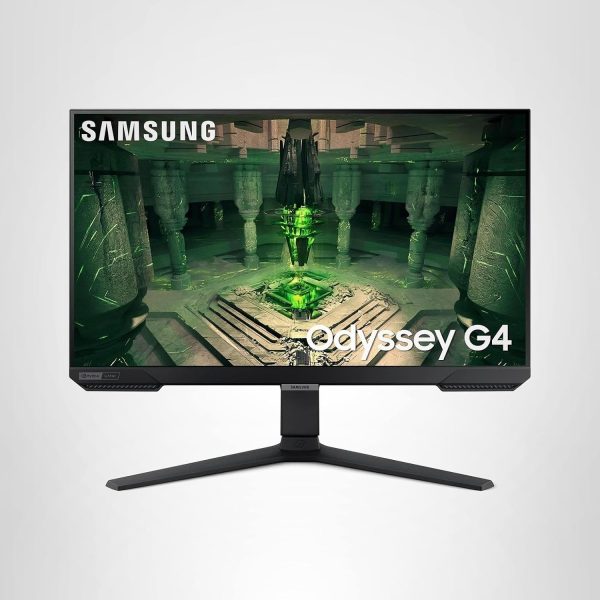 SAMSUNG 25" Odyssey G4 Series FHD Gaming Monitor, IPS, 240Hz, 1ms, G-Sync Compatible, AMD FreeSync Premium, HDR10, Ultrawide Game View, DisplayPort, HDMI, Fully Adjustable Stand, LS25BG402ENXGO