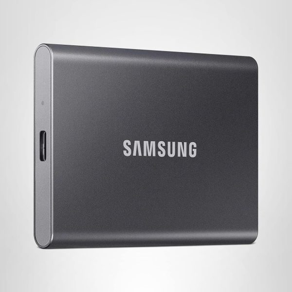 SAMSUNG T7 Portable SSD, 1TB External Solid State Drive, Speeds Up to 1,050MB/s, USB 3.2 Gen 2, Reliable Storage for Gaming, Students, Professionals, MU-PC1T0T/AM, Gray