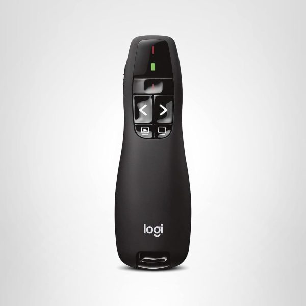 Logitech Wireless Presenter R400, PowerPoint Clicker with Laser Pointer, Wireless Presentation Clicker Remote