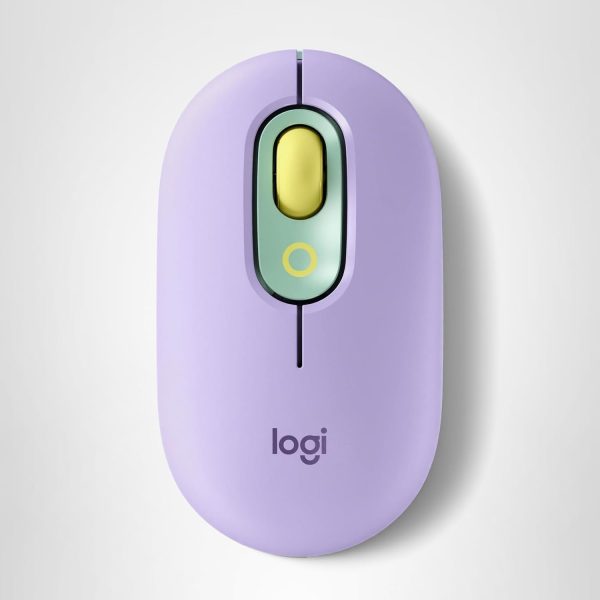 Logitech POP Mouse, Wireless Mouse with Customizable Emojis, SilentTouch Technology, Precision/Speed Scroll, Compact Design, Bluetooth, Multi-Device, OS Compatible - Daydream Mint
