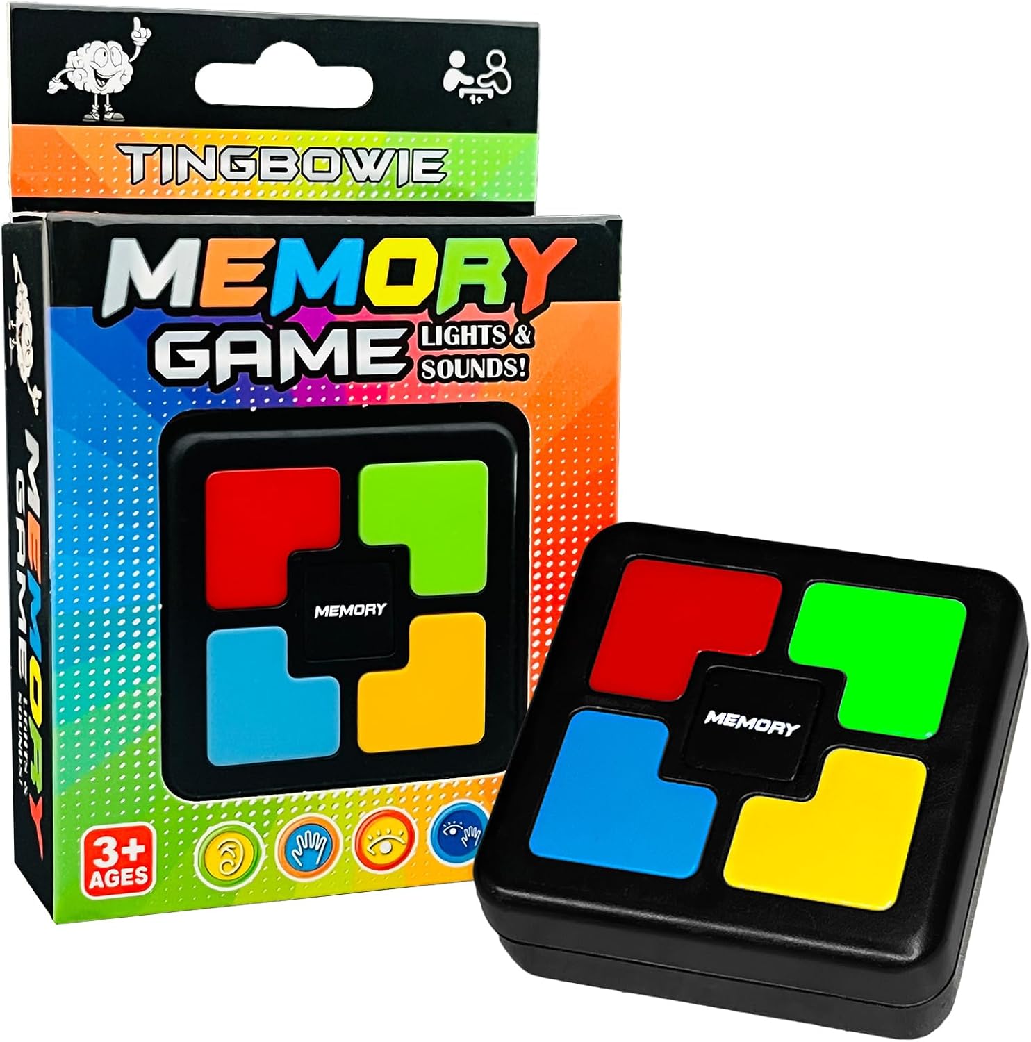 Ja111 Lights Up Memory Game Handheld Electronic Toy, Color Memorizing with Lights and Sounds - Image 1
