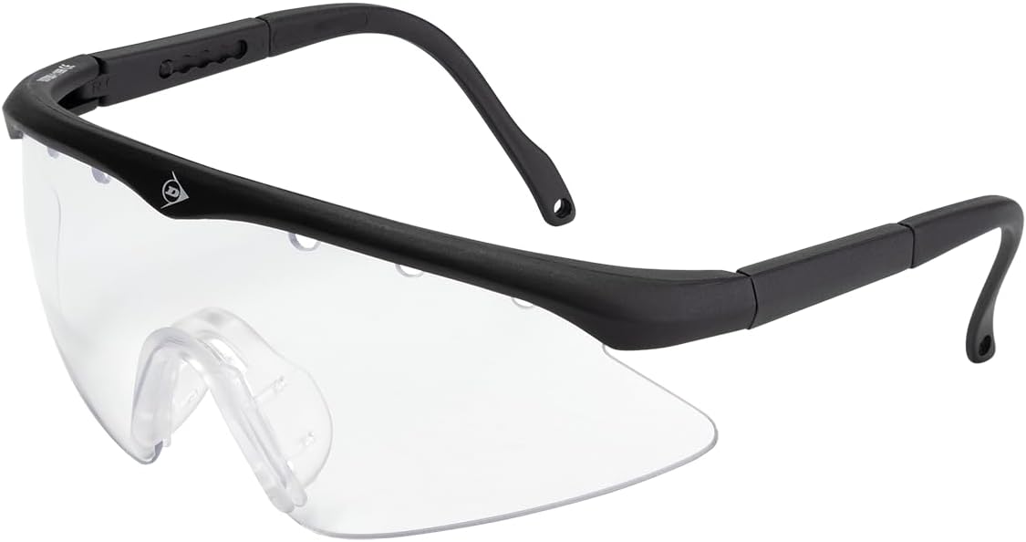 Ja195 Dunlop Sports Junior Protective Squash Eyewear, Black - Image 1