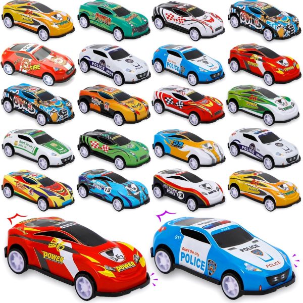 28 pcs Pull Back Cars Toys for Kids, Party Favors Treasure Box for Classroom Prizes Mini Vehicles Race Cars Toys Bulk Xmas Gifts Pinata Goodie Bag Stocking Stuffers for Boys Girls Toddlers