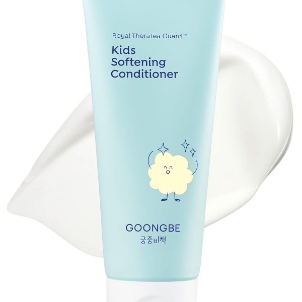 GOONGBE Kids' Softening Hair Conditioner - Korean Kids Glossy Hair Conditioner for Weak, Frizzy and Tangle Prone Hair - Silicone-Free Formula - Allergen Free Scent, 6.76oz.