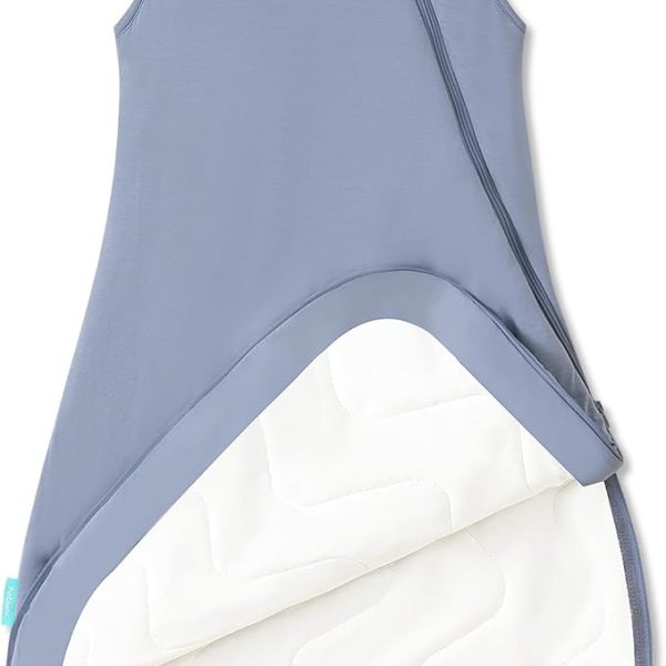 PurComfy Supersoft Sleep Sack 1.0 TOG, Premium Bamboo Viscose Baby Sleeping Bag 2-Way Zipper Sleep Sack Baby Wearable Blanket