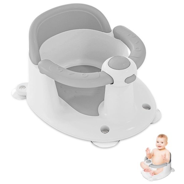 Baby Bath Seat for Babies 6 Months & Up, Bath Seats for Babies Sitting Up, Open Design, Non-Slip, Compact Toddler Bath Seat.