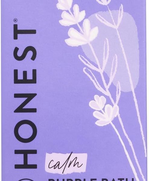 The Honest Company Foaming Bubble Bath Refill Carton Gentle for Baby Naturally Derived Tear-Free Hypoallergenic Lavender Calm 32 fl oz