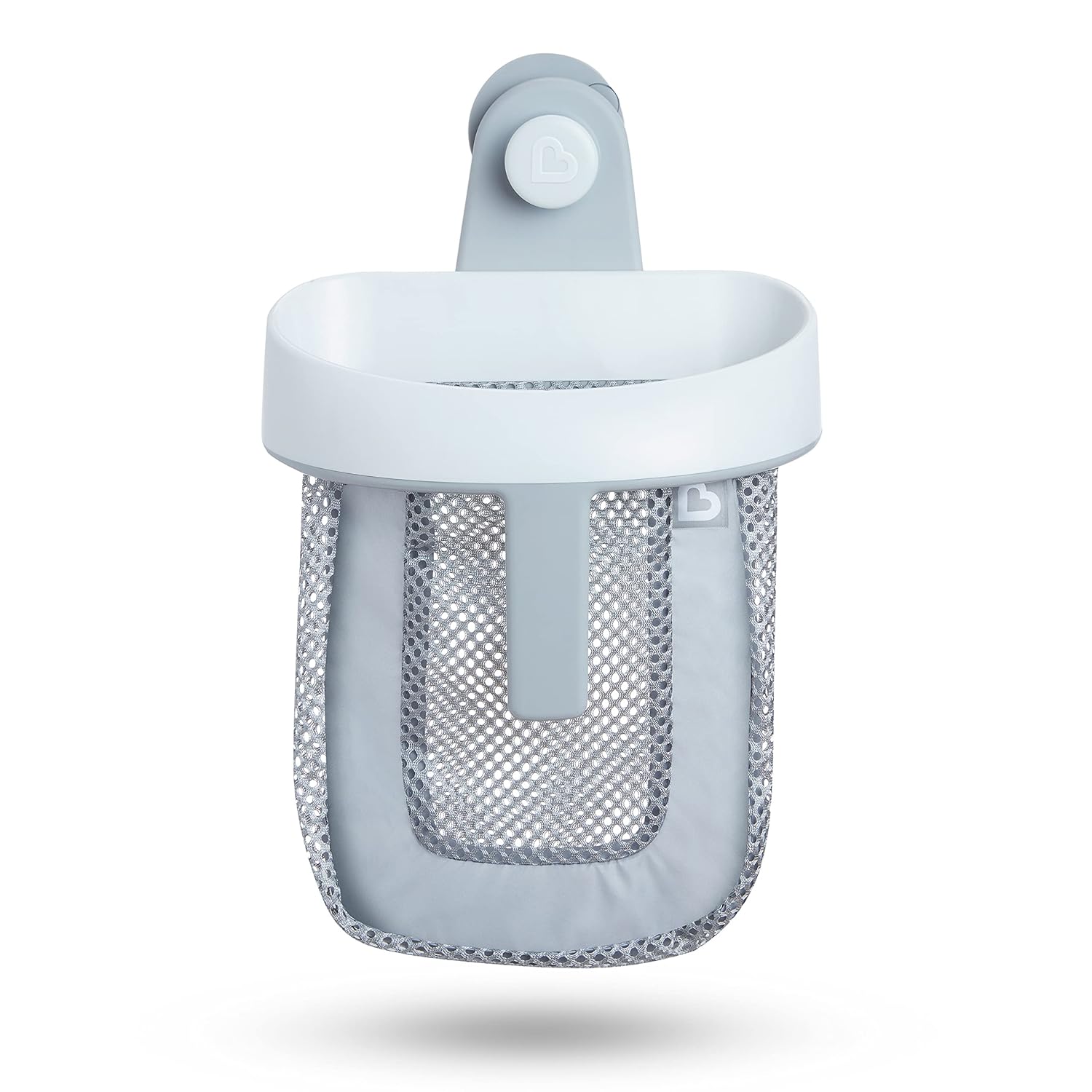 LEO289 Munchkin® Super Scoop™ Hanging Bath Toy Storage with Quick Drying Mesh, Grey - Image 1