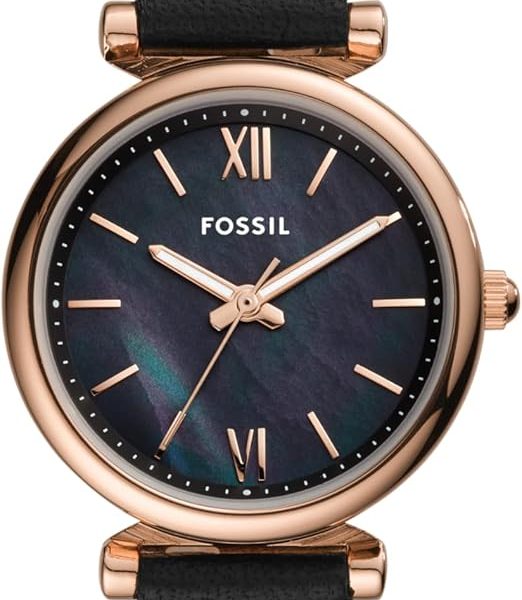 Fossil Women's Carlie Quartz Stainless Steel Three-Hand Watch