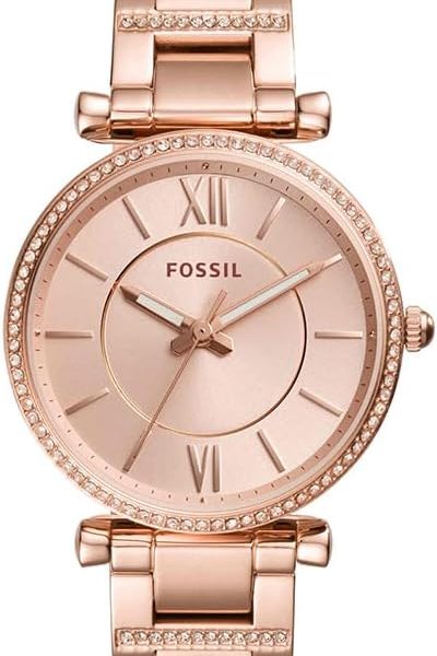 Fossil Women's Carlie Quartz Stainless Steel Three-Hand Watch