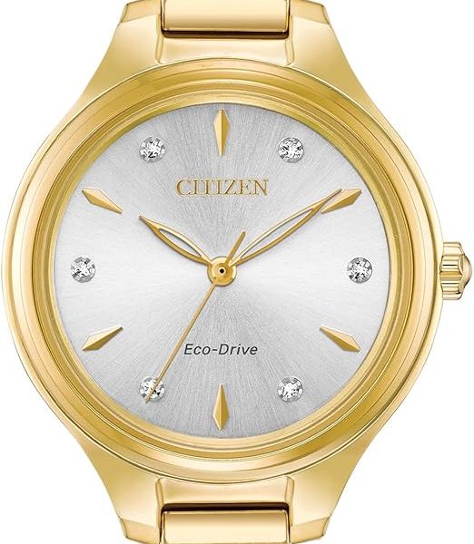 Citizen Eco-Drive Corso Womens Watch, Stainless Steel, Diamond