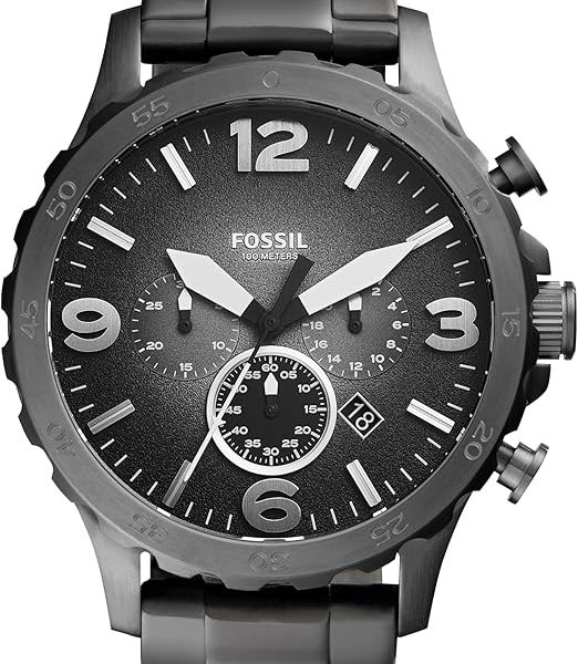 Fossil Men's Nate Oversized Stainless Steel Chronograph Watch
