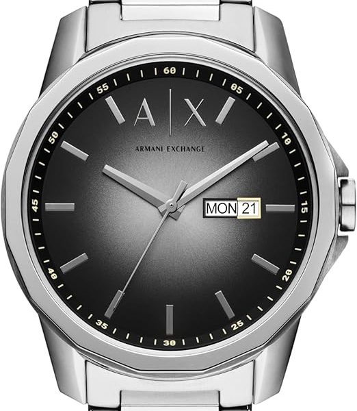 A|X Armani Exchange Chronograph Dress Watch for Men with Stainless Steel, Silicone or Leather Band