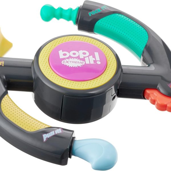 Hasbro Gaming Bop It Extreme Electronic Game for 1 or More Players, Fun Party Interactive Game for Kids Ages 8+, 4 Modes Including One-On-One Mode (Amazon Exclusive)