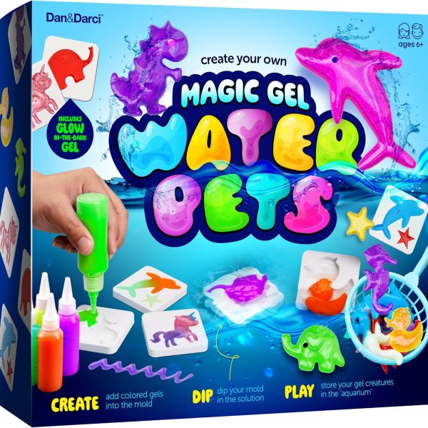 Dan&Darci Aqua Fairy Water Gel Kit for Kids - Magic Elf Toy Kits - Waters Pets - DIY Squishy Maker Set - Craft for Kids - Make Your Own Squishies Toys Crafts for Boys & Girls