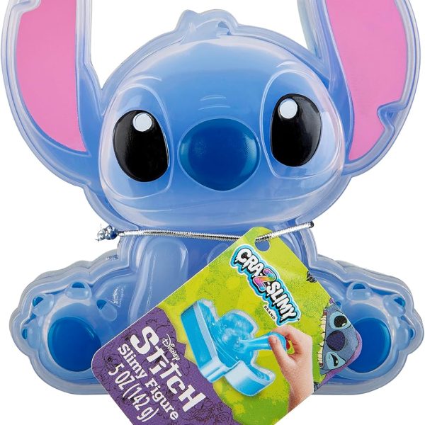 CRA-Z-Slimy Stitch Slime Toy- Glossy, Stretchy, Super Soft, Smooth Blue Stitch Slime with Stitch Shaped Confetti Mix-Ins for Boys and Girls, Lilo and Stitch Kids Toy Gift